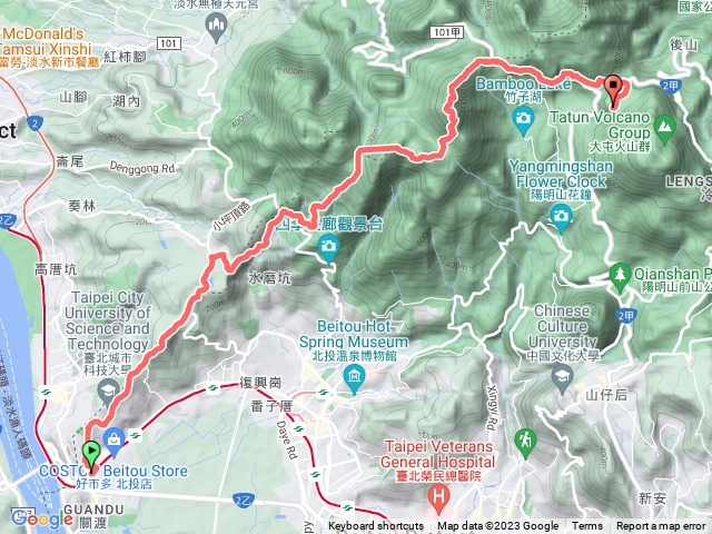 Ryan_關渡站-忠義山-貴子坑-清天宮-大屯西峰-大屯南峰-大屯主峰-小油坑