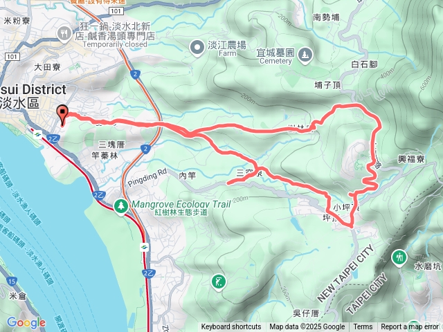 滬尾櫻花大道～三空泉步道