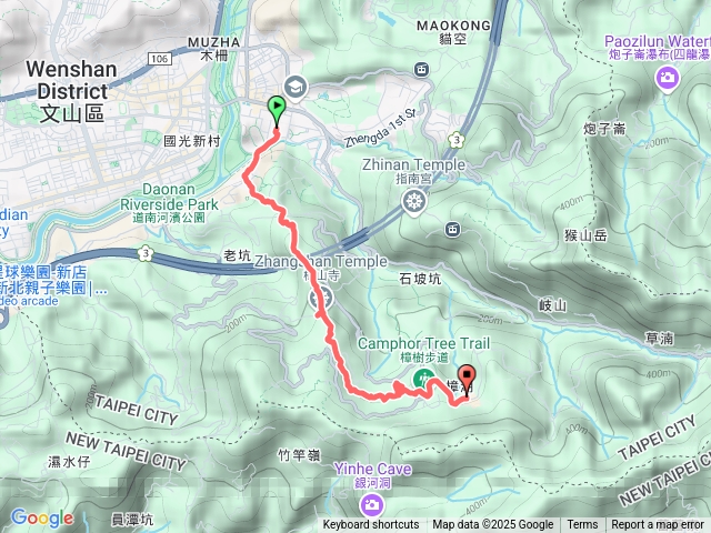 政大飛龍步道，樟樹步道，貓空纜車站
