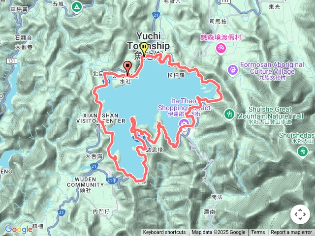 日月潭快走最短路徑