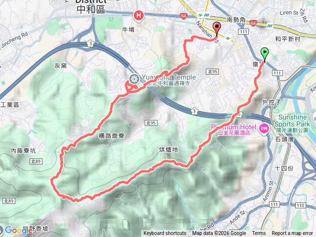 南勢角山，圓通寺O繞預覽圖