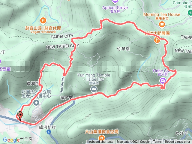 明山路-待老坑山-銀河洞越嶺步道