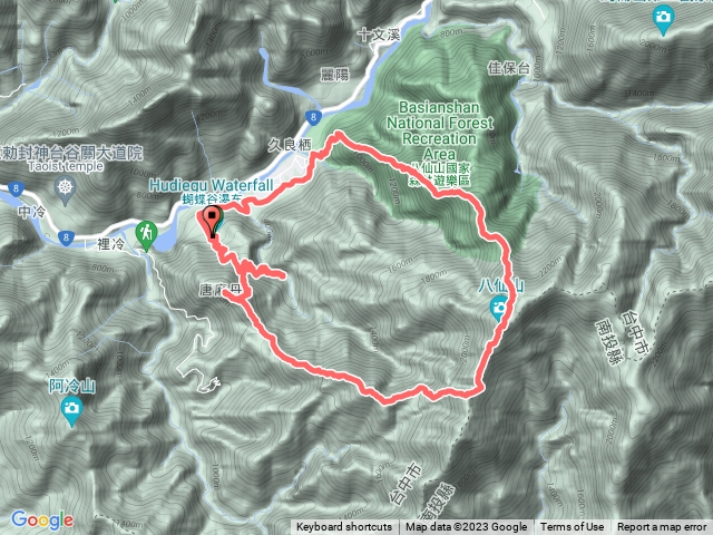 唐八縱走松鶴部落出登山口