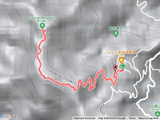 鵝公髻山 山上人家登山口