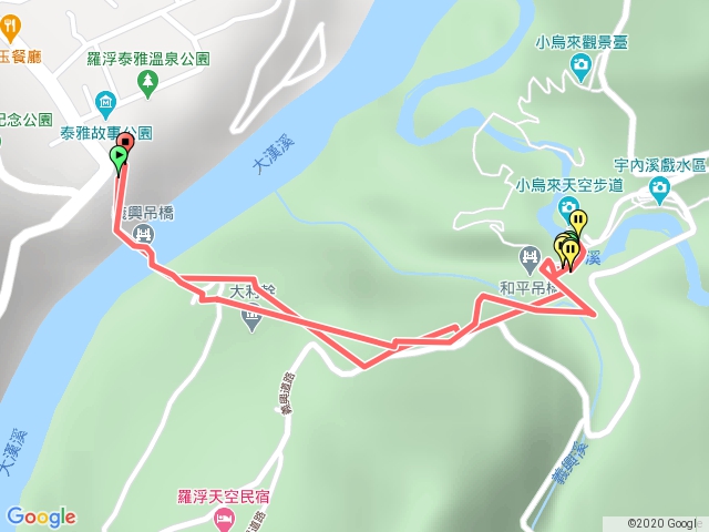 羅浮公園義興吊橋之水圳古道