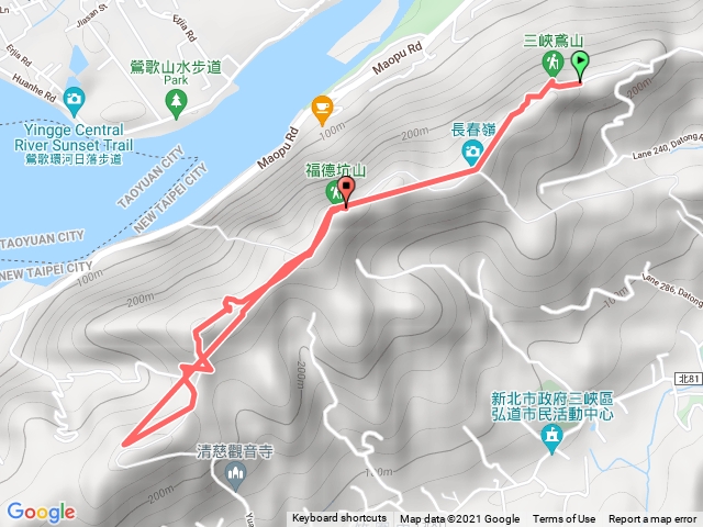 鳶山登山步道來回