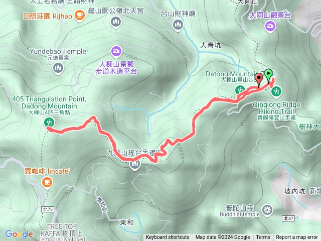 大棟山第二登山口入-第一登山口出預覽圖