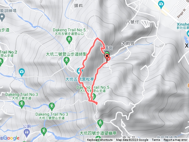 聖普宮、二嵙亭、頭嵙山