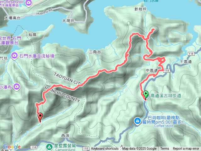 高繞溪古圳新柑坪山石牛山U型