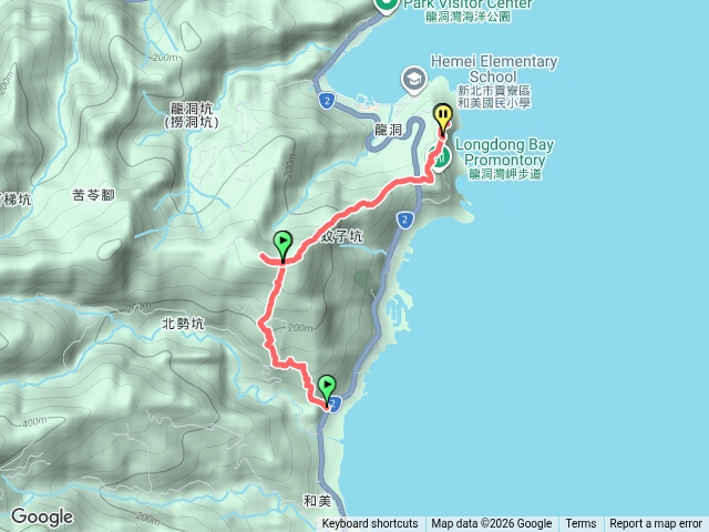 北勢坑古道-黃金十稜-蚊子坑古道-龍洞岬灣預覽圖