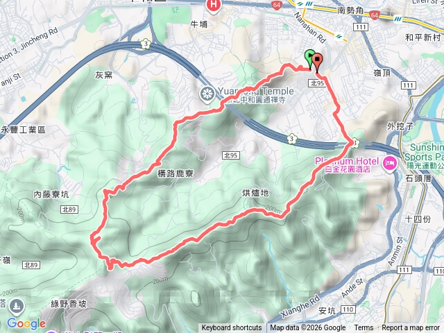 圓通寺到南勢角山預覽圖