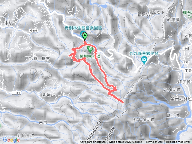 霧峰奧山連走桐林山～稜線去溪谷回