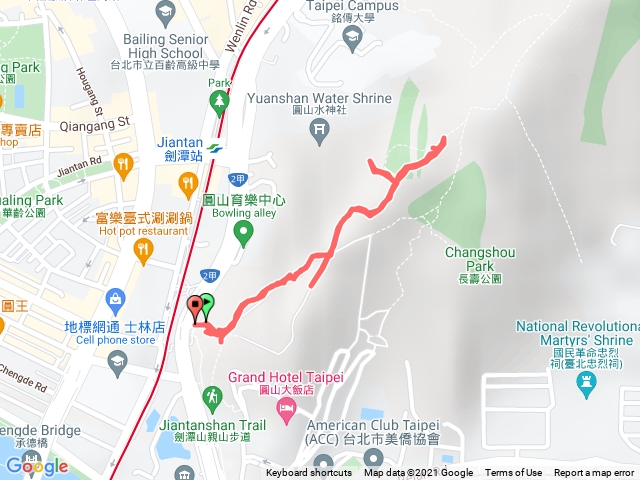 劍潭圓山步道