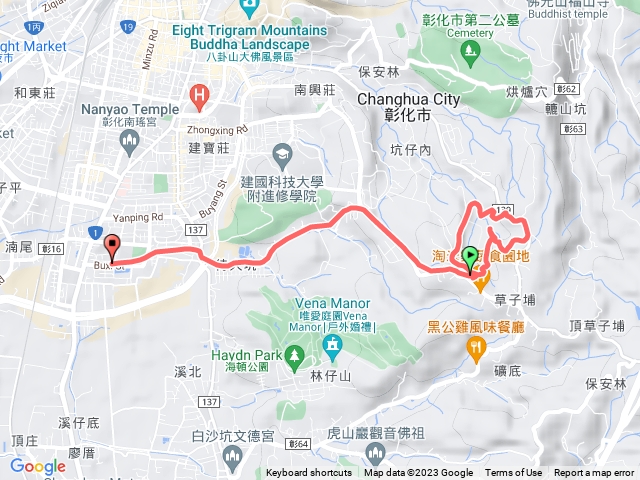 三清宮步道+歡喜園+虎岡路+龍鳳谷