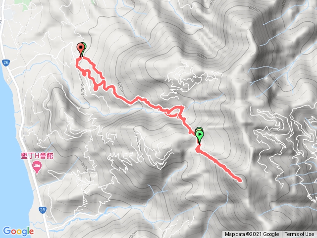 里龍山 （鯉龍宮停車場）來回