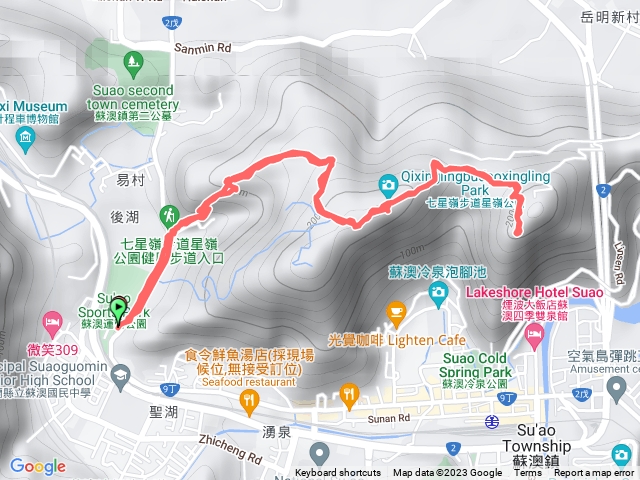 蘇澳七星嶺公園原路來回