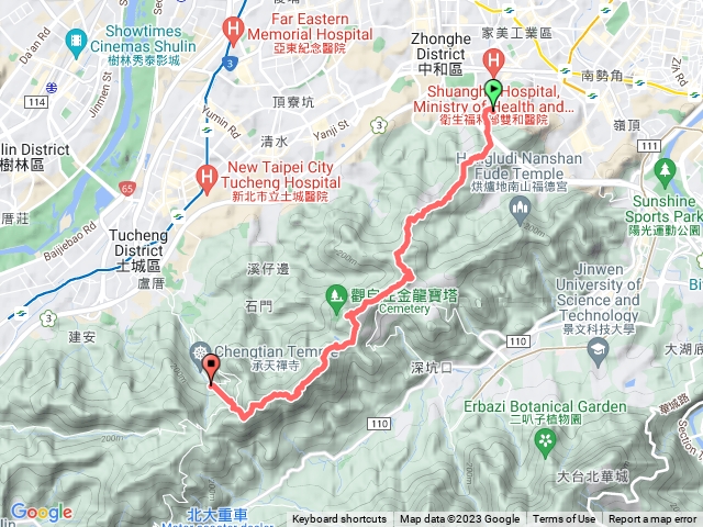 圓通寺-五尖山-文筆山-五承山-天上山-承天禪寺