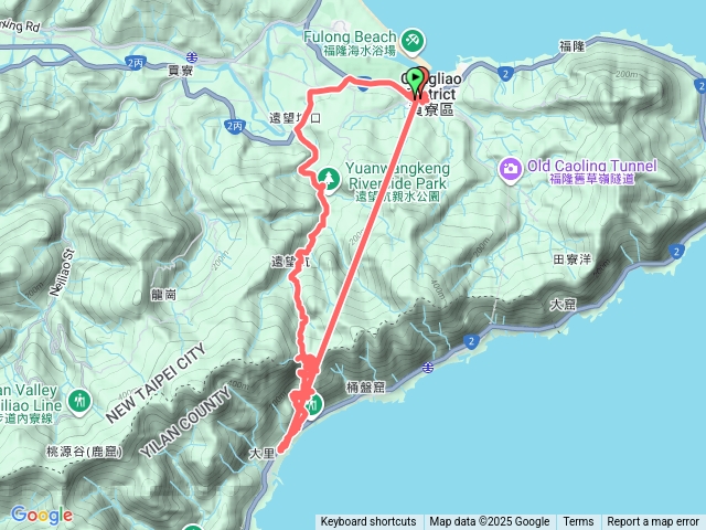 草嶺古道福隆=》大里