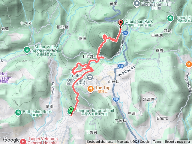 天母古道接半嶺水圳縱走紗帽山預覽圖