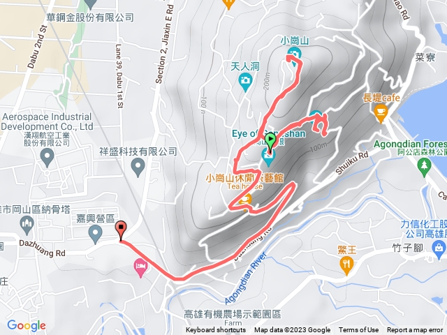 崗山之眼、小崗山步道、自強步道、情人觀景台