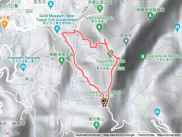 半屏山金老二金東坑古道