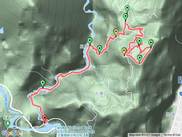 立霧山觀景臺、立霧山、砂卡噹步道