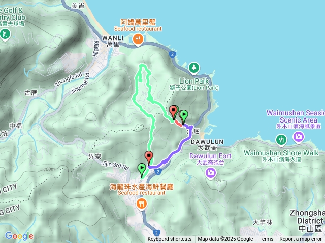 2025.02.15基隆大路嶺古道連走大武崙澳古道O行並順訪萬中瀑布