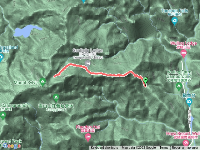 七卡山莊、雪山圈谷（2M走山）
