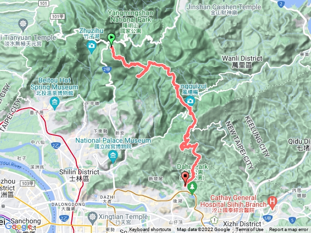 小油坑至大湖山莊 公路路線