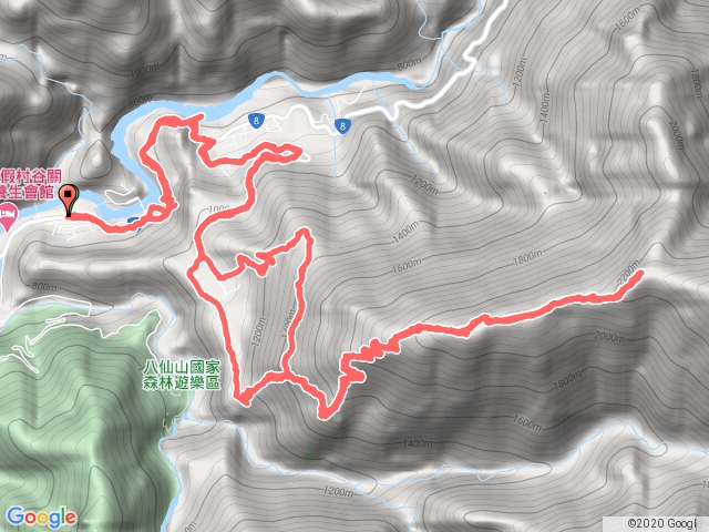 谷關停車場到馬崙山來回