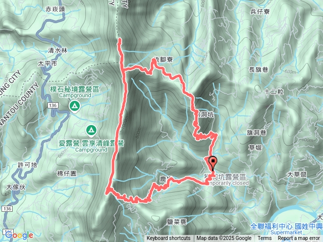 大橫屏山南峰南南峰O型連走