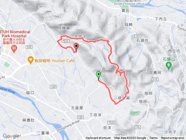 芎林下山村石頭坑山
