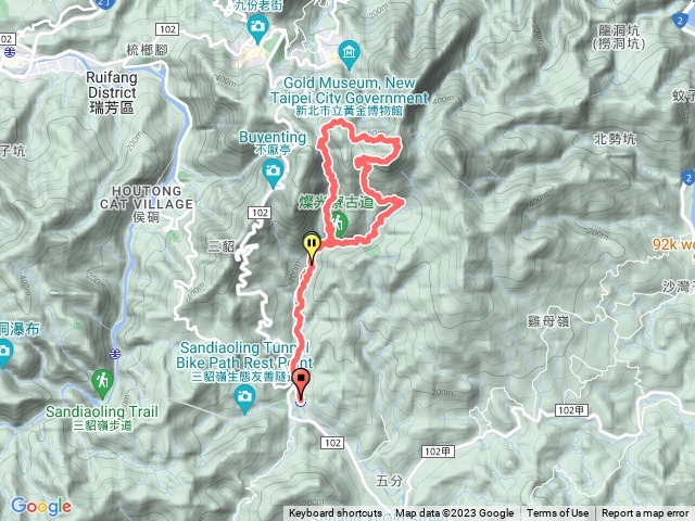 燦光寮步道-燦光寮山-貂山古道O型