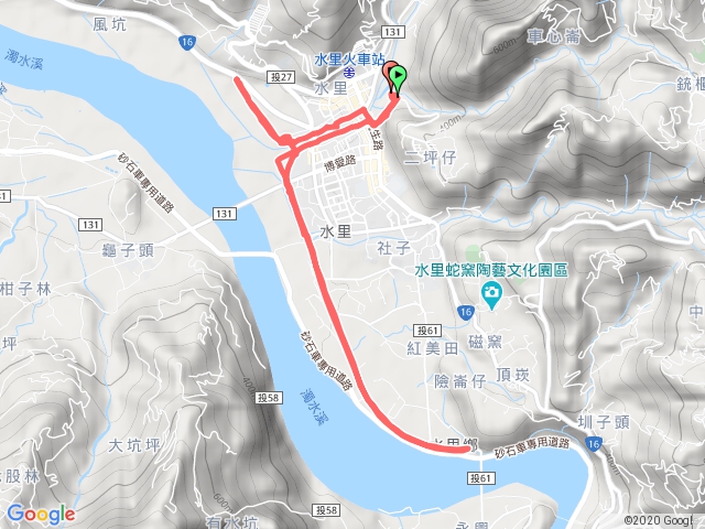 水里社子堤防步道全段