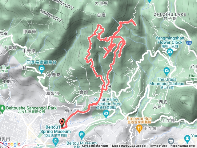 新北投中正山小屯山頂湖群峰無尾崙