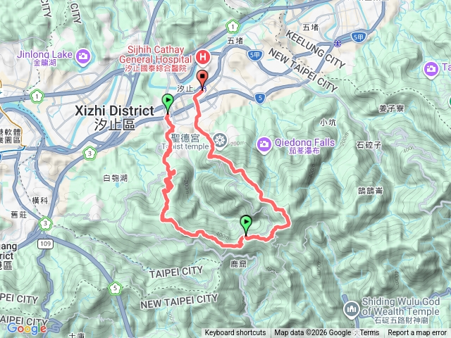 康誥坑溪櫻花步道.白雲寺.十三分山.4分尾山.大尖山U型預覽圖