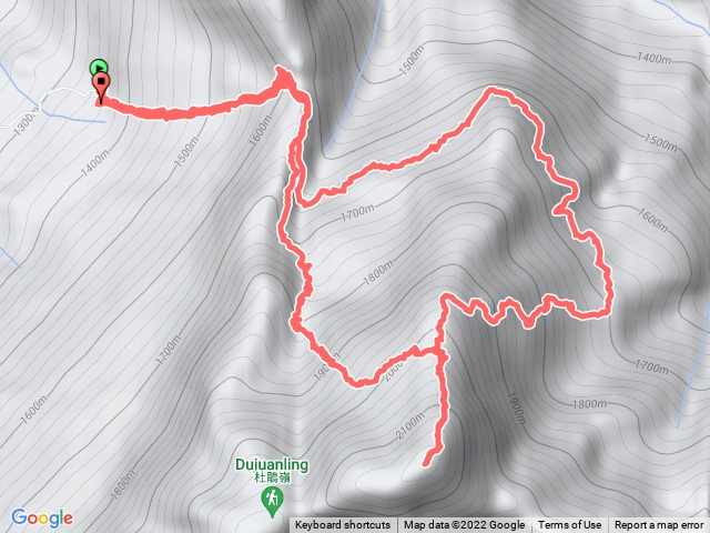 加里山大坪-林中-三角點-避難屋-鐵道-大坪