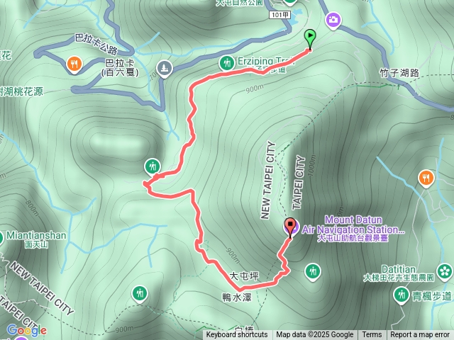 二子坪上大屯山