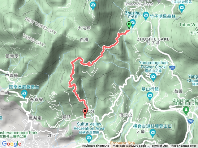 1110315中正山步道（竹子湖-十八分中正登山口）