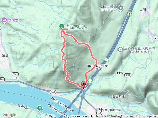 火炎山-南鞍古道O形預覽圖