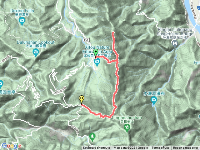 鳳凰山北南嶺連走下留龍頭
