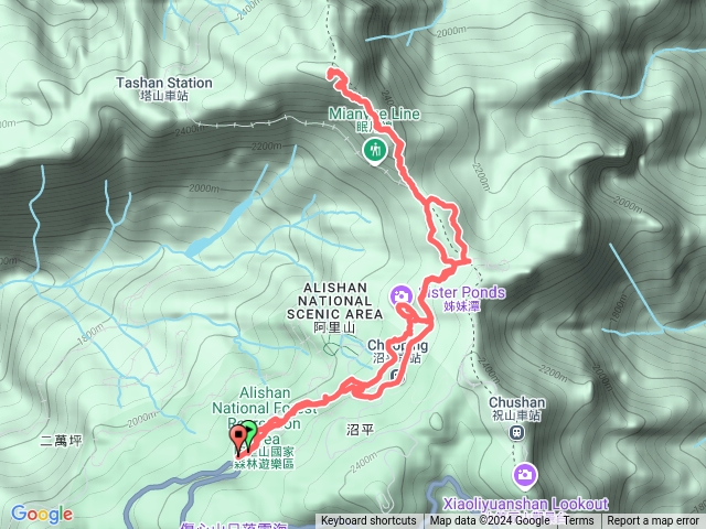 大塔山、姐妹潭