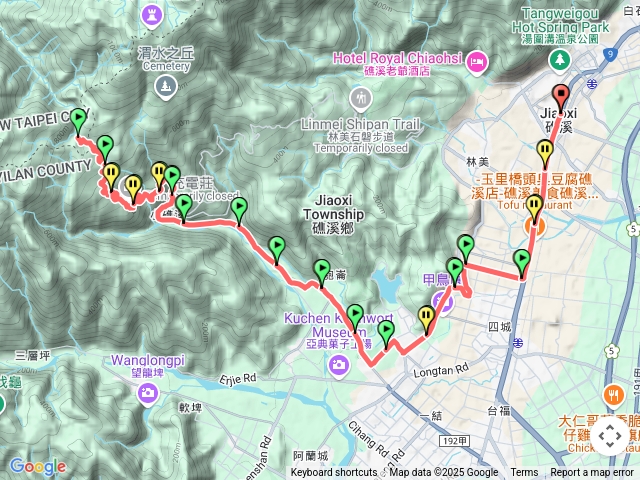 桶後小礁溪登山口 -> 礁溪麥當勞