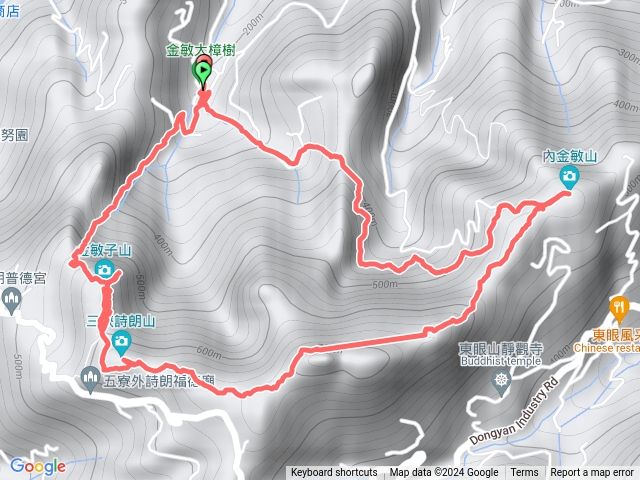 2024.3.17 三峽3山，金詩塞內O型走