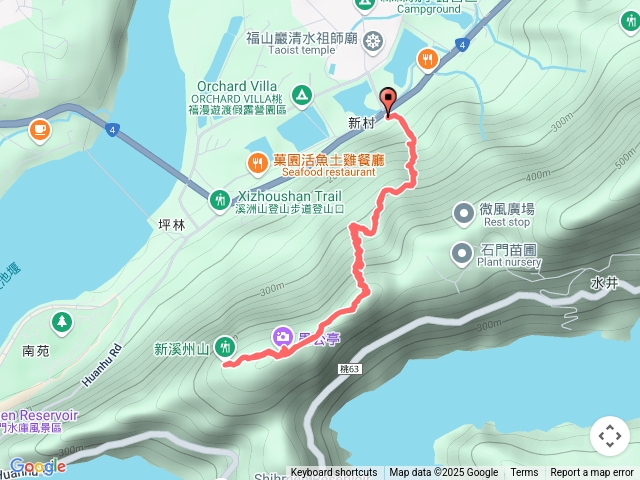 新溪州山（經時鐘尾仔及愚公亭）