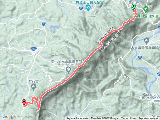 台南烏山縱走到心仔寮山