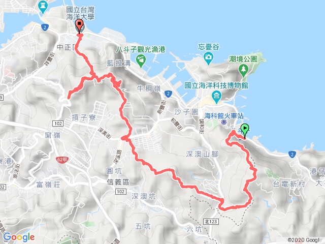 2020/05/31 基隆 - 深澳山 五坑山 五坑湖 槓子寮砲台 槓子寮山 龍崗步道