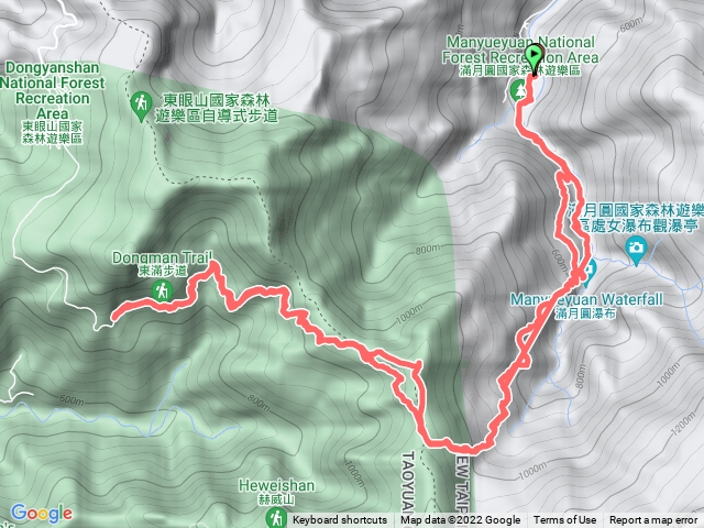 東滿步道來回滿進滿出