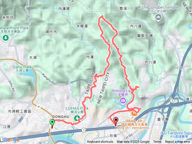 內溝山、老鷲尖山、翠湖、學頭坡山