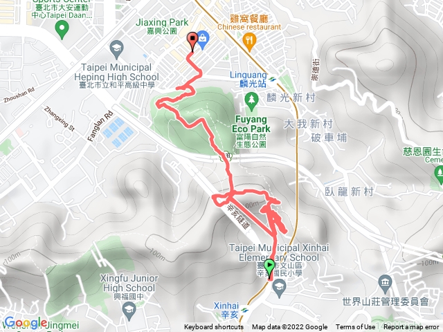 辛亥捷運站中埔山福州山麟光捷運站